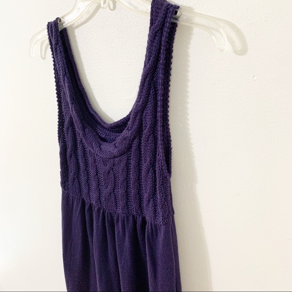 DIVIDED by H&M Sleeveless Knit Dress with Cable Knit Bodice Scoop Neck and Back - Picture 5 of 11